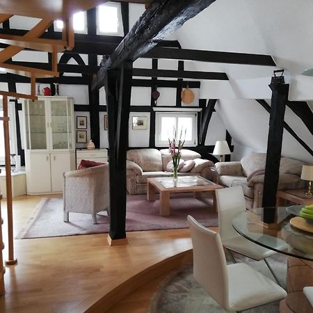 Penthouse Im Historischen Fachwerkhaus Mit Grosser Dachterrasse An Zentralster Lage Boppard Exterior foto
