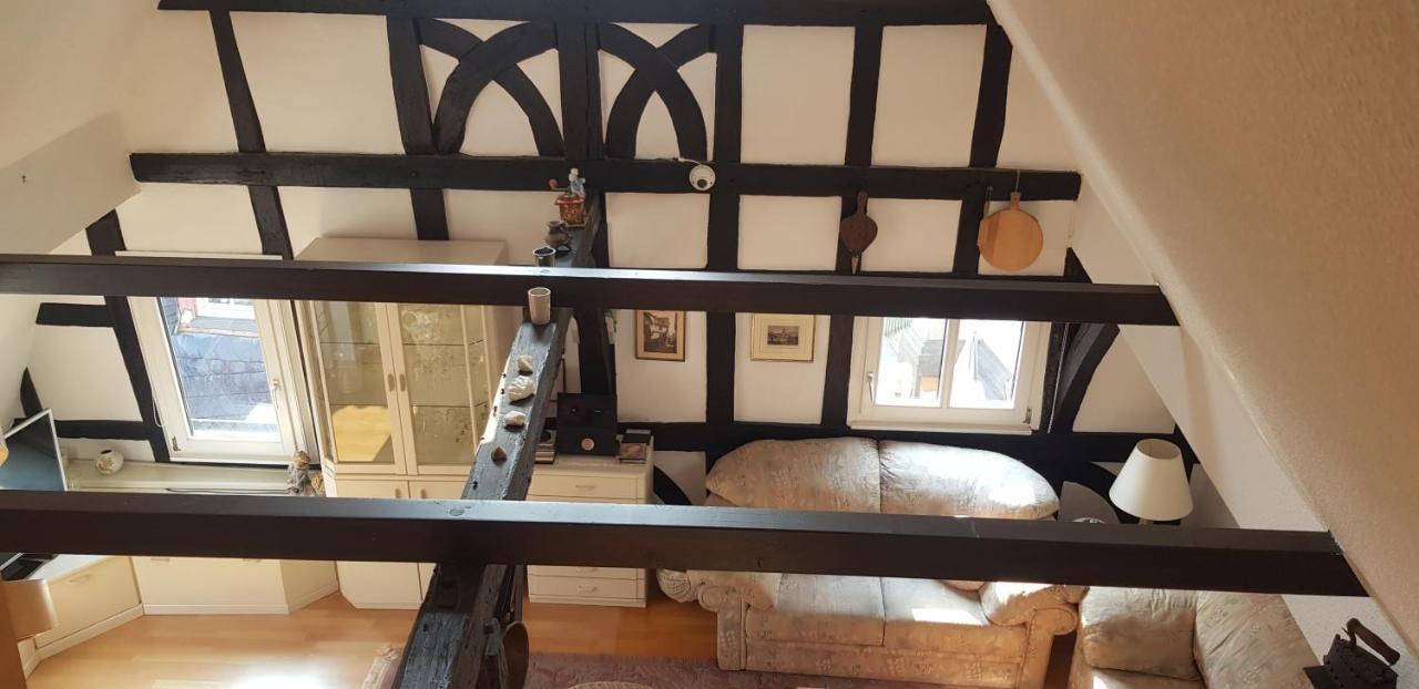 Penthouse Im Historischen Fachwerkhaus Mit Grosser Dachterrasse An Zentralster Lage Boppard Exterior foto